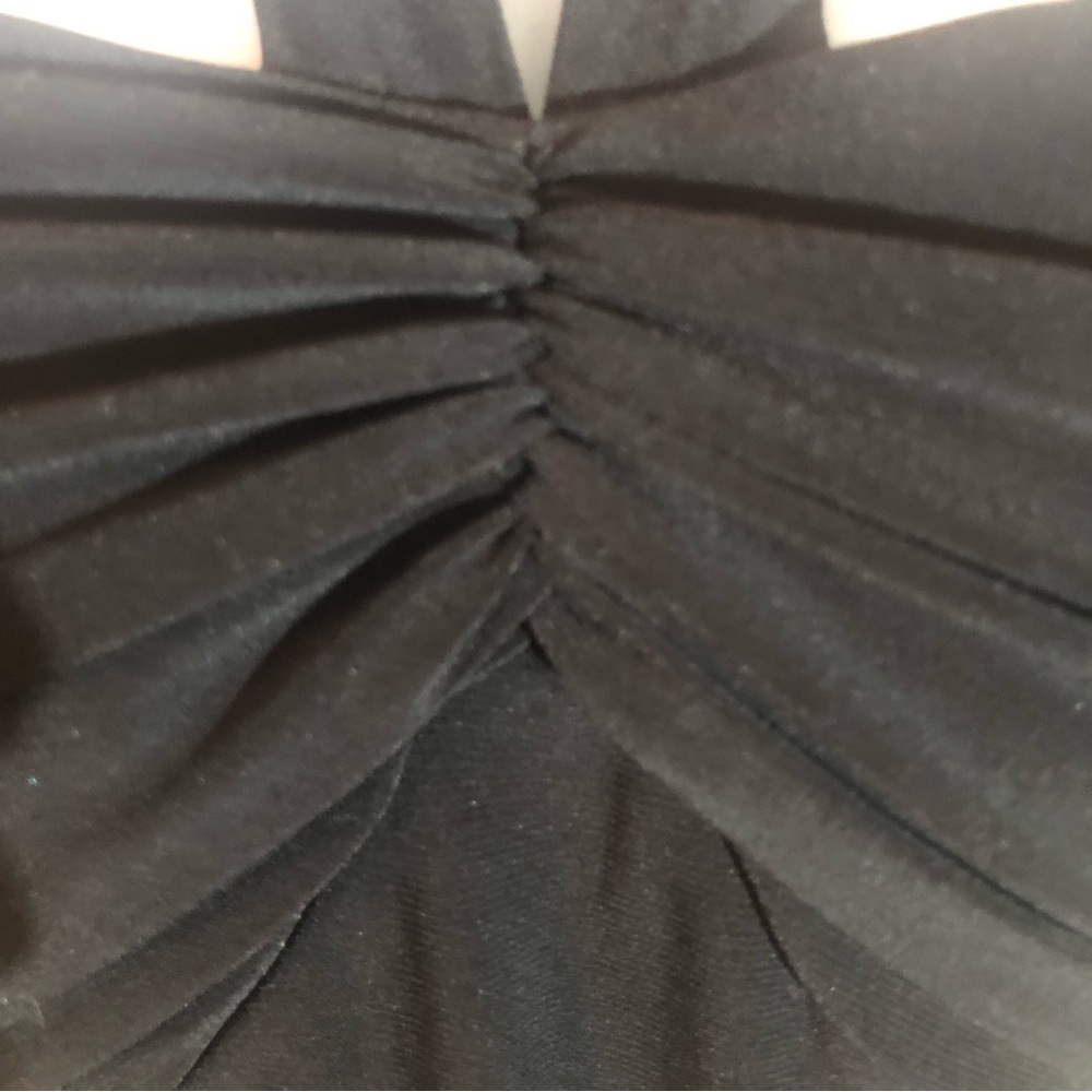 B. Darlin Strapless Laced Hem Black Dress - Picture 4 of 12